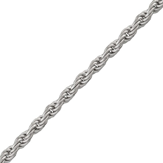 2.0mm Diamond-Cut Rope Chain Necklace in Solid Sterling Silver - 20"