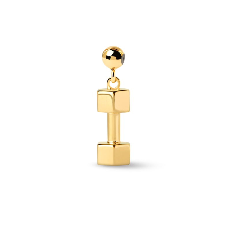 Main Image 1 of PDPAOLA™ at Zales Dumbbell Bead Charm in Sterling Silver with 18K Gold Plate