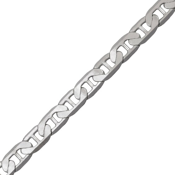 3.9mm Diamond-Cut Mariner Chain Necklace in Solid Sterling Silver - 18"