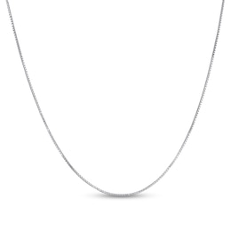 1.0mm Diamond-Cut Box Chain Necklace in Solid Sterling Silver - 20"
