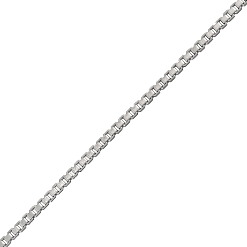 Main Image 3 of 1.0mm Diamond-Cut Box Chain Necklace in Solid Sterling Silver - 20"