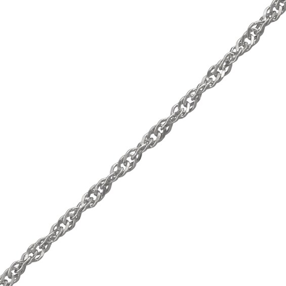 2.0mm Diamond-Cut Singapore Chain Necklace in Solid Sterling Silver - 16"