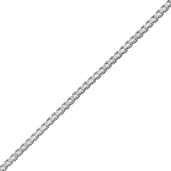 1.0mm Diamond-Cut Box Chain Necklace in Solid Sterling Silver - 18"