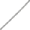 Thumbnail Image 3 of 2.0mm Diamond-Cut Singapore Chain Necklace in Solid Sterling Silver - 20"