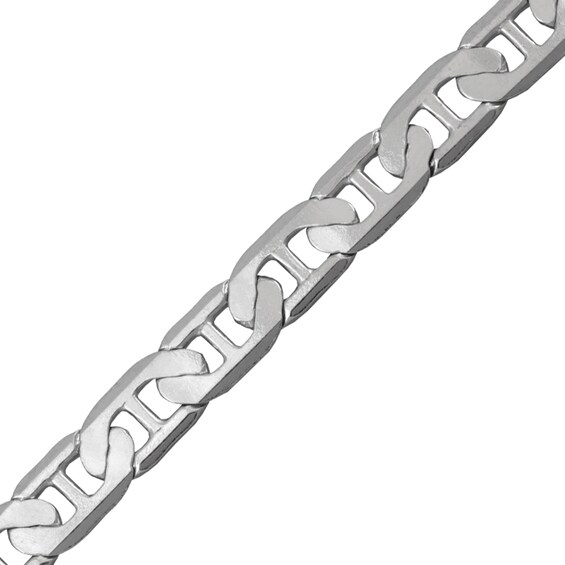 4.8mm Diamond-Cut Mariner Chain Necklace in Solid Sterling Silver - 24"