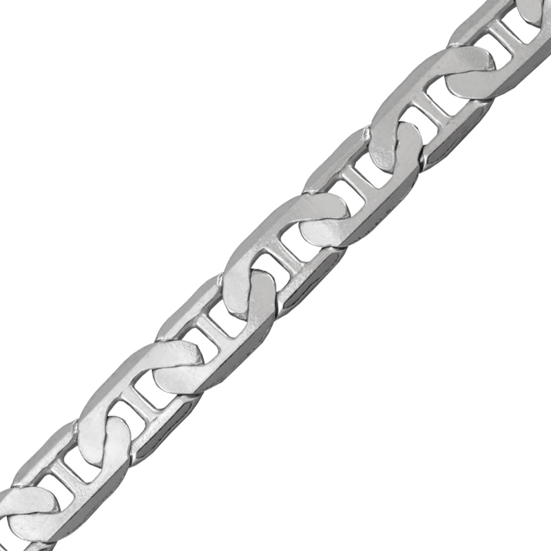 Main Image 3 of 4.8mm Diamond-Cut Mariner Chain Necklace in Solid Sterling Silver - 24"