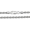 Thumbnail Image 2 of 2.5mm Rope Chain Necklace in Solid Sterling Silver - 22"
