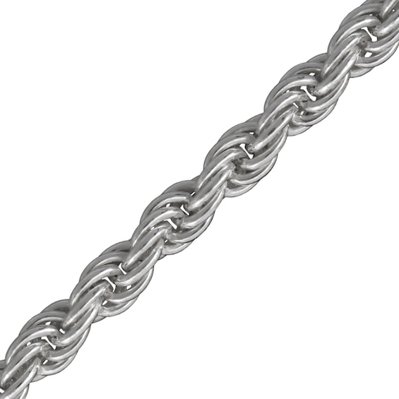 2.5mm Rope Chain Necklace in Solid Sterling Silver - 22"