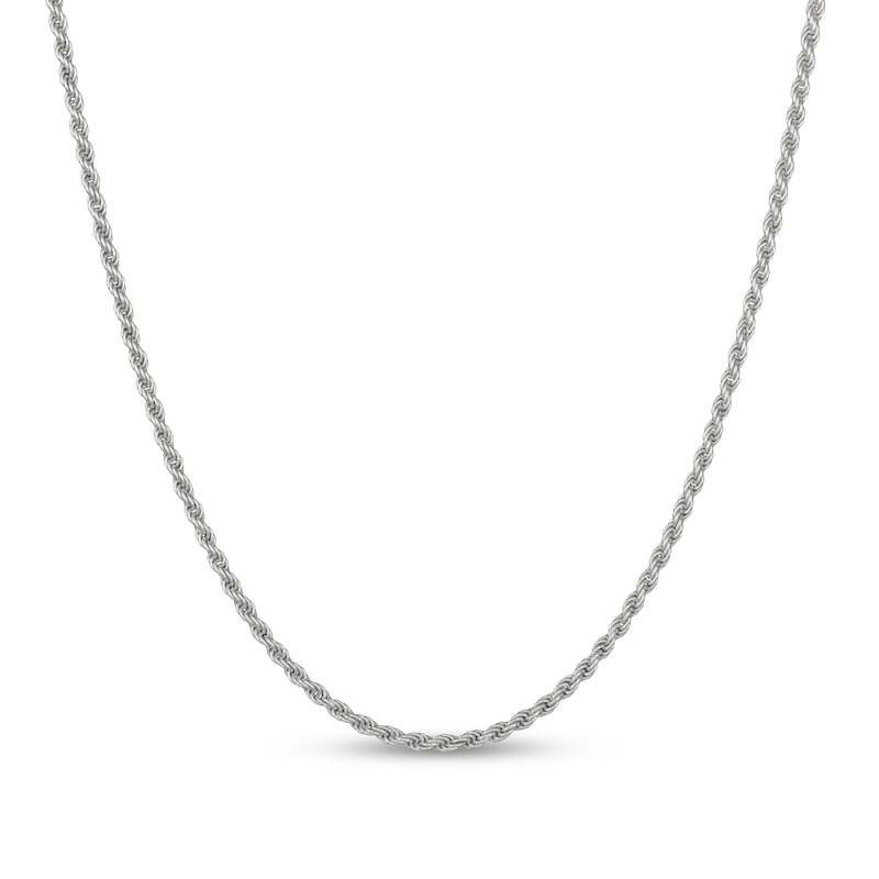 Main Image 1 of 2.5mm Rope Chain Necklace in Solid Sterling Silver - 20"