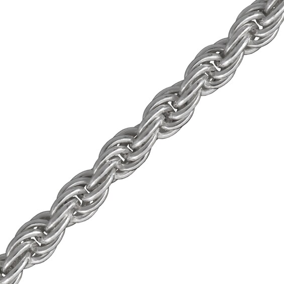2.5mm Rope Chain Necklace in Solid Sterling Silver - 20"