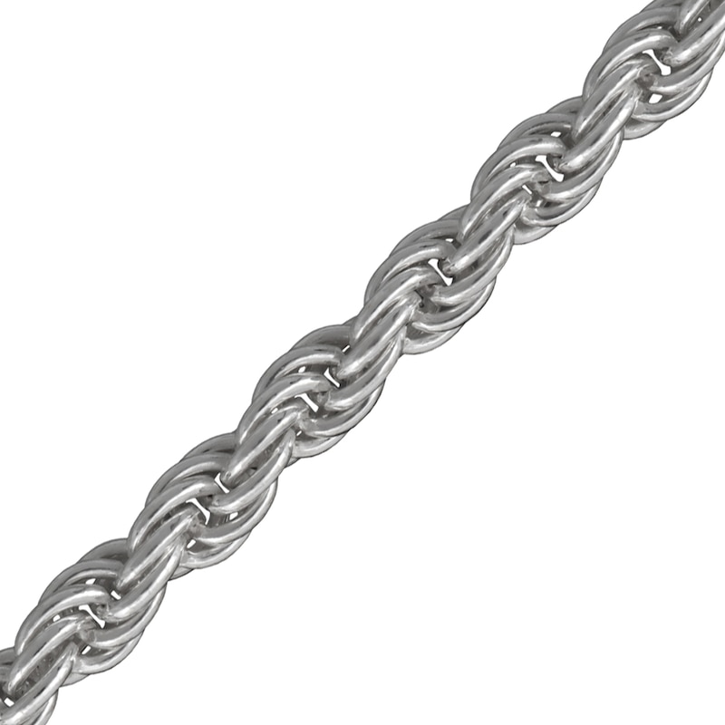 Main Image 3 of 2.5mm Rope Chain Necklace in Solid Sterling Silver - 20"