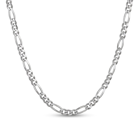 6.5mm Diamond-Cut Figaro Chain Necklace in Solid Sterling Silver - 24"