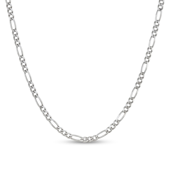 5.6mm Diamond-Cut Figaro Chain Necklace in Solid Sterling Silver - 24"