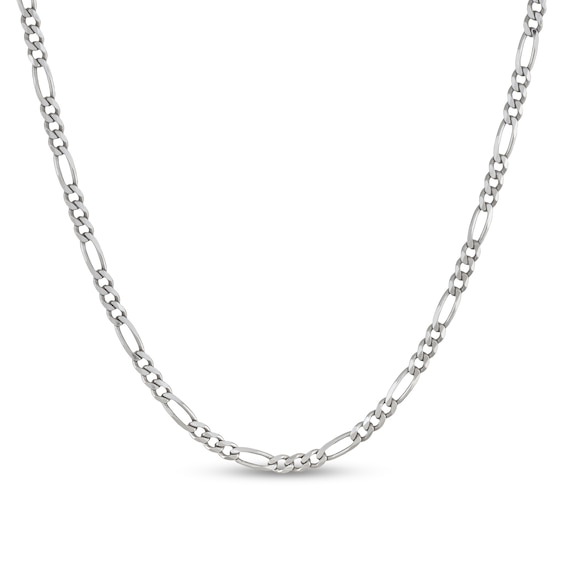 5.6mm Diamond-Cut Figaro Chain Necklace in Solid Sterling Silver