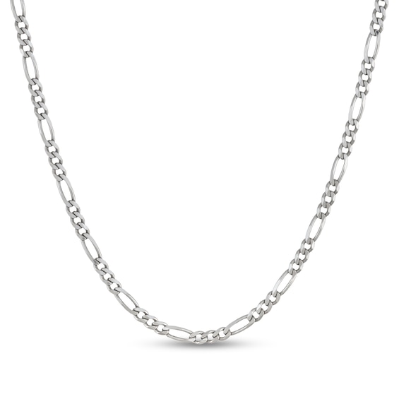 5.6mm Diamond-Cut Figaro Chain Necklace in Solid Sterling Silver - 20"