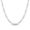 Thumbnail Image 1 of 6.5mm Diamond-Cut Figaro Chain Necklace in Solid Sterling Silver - 24"