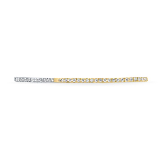 3/4 CT. T.w. Certified Lab-Grown Diamond Three-Finger Ring in Sterling Silver and 10K Gold Plate (I/Si2)