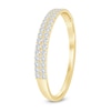 Thumbnail Image 2 of 1/10 CT. T.W. Diamond Double Row Stackable Anniversary Band in 10K Gold