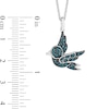 Thumbnail Image 3 of Enchanted Disney Cinderella London Blue Topaz Bird Pendant in Sterling Silver - 19"