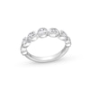 Thumbnail Image 1 of 1-1/4 CT. T.W. Multi-Shaped Certified Lab-Grown Diamond Bezel-Set Anniversary Band in 14K White Gold (F/VS2)