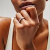 Thumbnail Image 2 of 1-1/4 CT. T.W. Multi-Shaped Certified Lab-Grown Diamond Bezel-Set Anniversary Band in 14K White Gold (F/VS2)