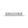 Thumbnail Image 4 of 1-1/4 CT. T.W. Multi-Shaped Certified Lab-Grown Diamond Bezel-Set Anniversary Band in 14K White Gold (F/VS2)