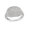 Thumbnail Image 1 of 1 CT. T.W. Diamond Signet Ring in 10K White Gold