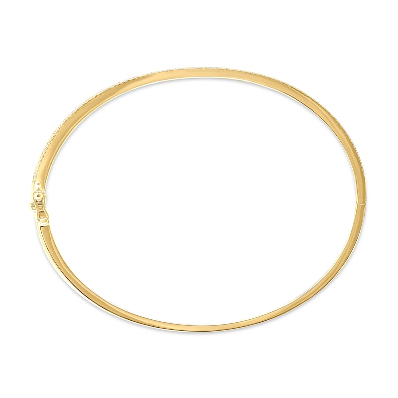 3/4 CT. T.W. Diamond Bangle Bracelet in 10K Gold - 6.24"