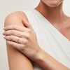 Thumbnail Image 2 of 1/10 CT. T.W. Diamond Slant Ring in 10K Gold - Size 7