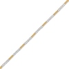 Thumbnail Image 0 of 1 CT. T.W. Diamond Beaded Bar Alternating Bracelet in 10K Gold