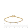 Thumbnail Image 3 of 1 CT. T.W. Diamond Beaded Bar Alternating Bracelet in 10K Gold