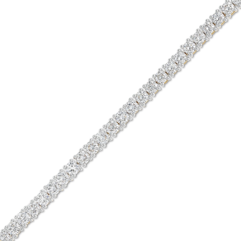 4 CT. T.W. Lab-Created Diamond Tennis Chain Bracelet in 14K Gold (F/SI2)