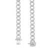 Thumbnail Image 2 of 3 CT. T.W. Diamond Cable Chain Necklace in Sterling Silver - 18”