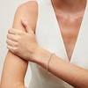 Thumbnail Image 2 of 2 CT. T.W. Diamond Flexible Bangle in 10K White Gold - 6.89"