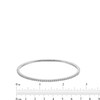 Thumbnail Image 3 of 2 CT. T.W. Diamond Flexible Bangle in 10K White Gold - 6.89"