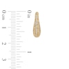 Thumbnail Image 3 of 1/3 CT. T.W. Diamond Graduated Multi-Row Dome Hoop Earrings in 10K Gold