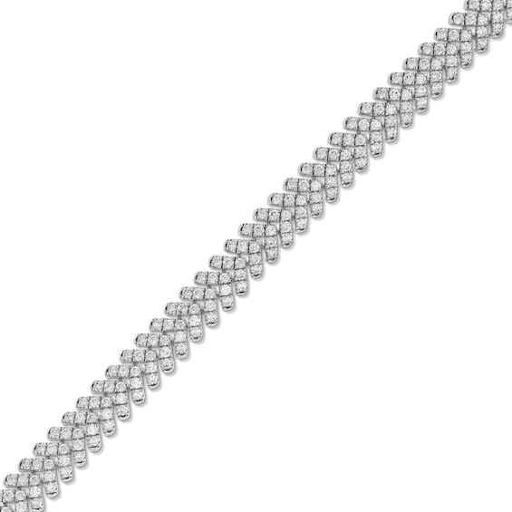 4 CT. T.w. Certified Lab-Grown Diamond Chevron Link Bracelet in 14K Gold (F/Si2