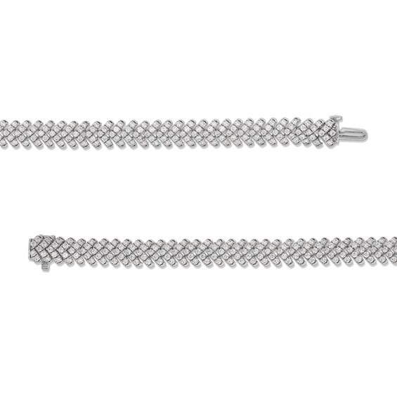 4 CT. T.w. Certified Lab-Grown Diamond Chevron Link Bracelet in 14K Gold (F/Si2