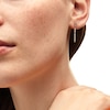 Thumbnail Image 2 of 1/5 CT. T.W. Diamond Linear Bar Trio Drop Earrings in 10K Gold