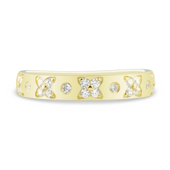 1/4 CT. T.w. Diamond Art Deco Anniversary Band in 14K Gold