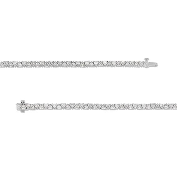 5-1/2 CT. T.w. Trillion-Cut Certified Lab-Grown Diamond Alternating Tennis Bracelet in 14K White Gold (F/Vs2)