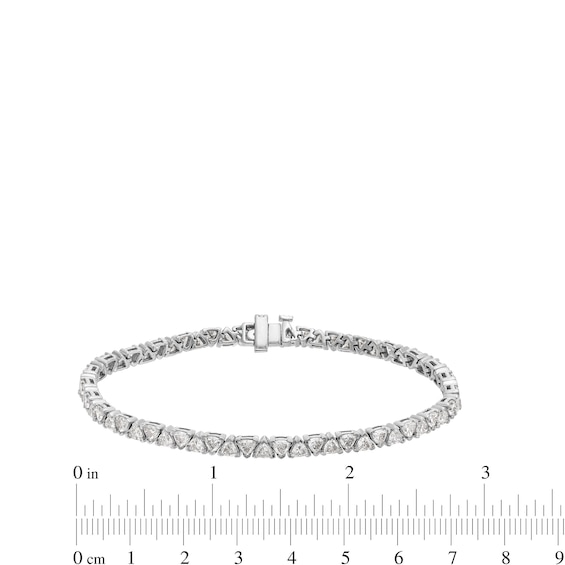 5-1/2 CT. T.w. Trillion-Cut Certified Lab-Grown Diamond Alternating Tennis Bracelet in 14K White Gold (F/Vs2)