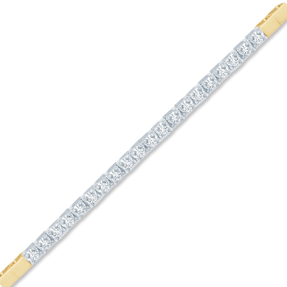 1/5 CT. T.w. Diamond Line Bracelet in 10K Gold