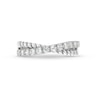 Thumbnail Image 4 of 1/2 CT. T.W. Certified Lab-Grown Diamond Rope Criss-Cross Ring in 14K White Gold (F/SI2)