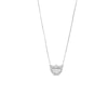 Thumbnail Image 0 of 1/3 CT. T.W. Half-Moon Certified Lab-Created Diamond Frame Pendant in 14K White Gold (F/VS2)