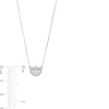 Thumbnail Image 3 of 1/3 CT. T.W. Half-Moon Certified Lab-Created Diamond Frame Pendant in 14K White Gold (F/VS2)