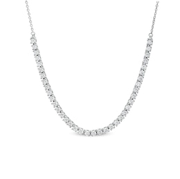 2 CT. T.W. Certified Lab-Grown Diamond Line Necklace in 14K White Gold (F/SI2)