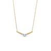 Thumbnail Image 0 of Diamond Accent Chevron Necklace in 10K Gold