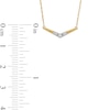 Thumbnail Image 2 of Diamond Accent Chevron Necklace in 10K Gold
