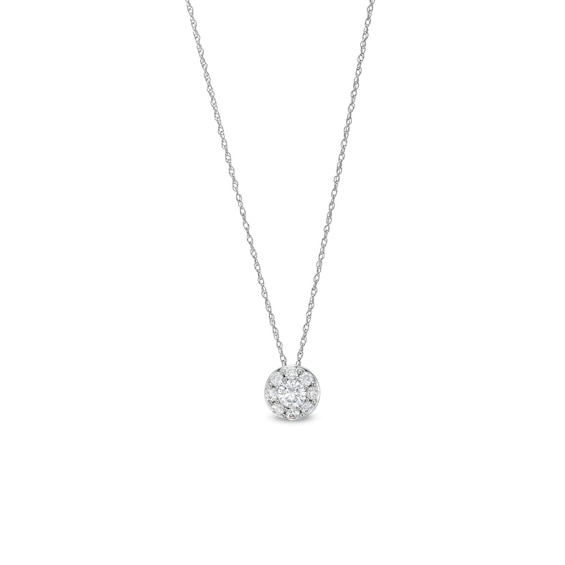 1/ CT. T.w. Certified Lab-Grown Multi-Diamond Pendant in 14K Gold (F/Si2